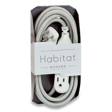 360 Electrical Habitat Accent Collection Braided Ac Extension Cord, 8 Ft, 13 A, Tungsten freeshipping - TVN Wholesale